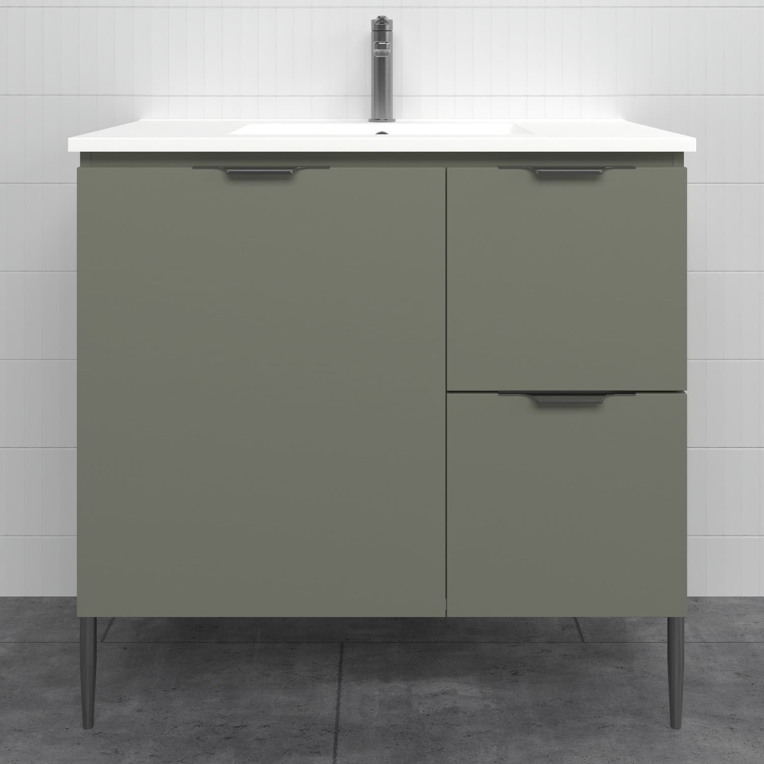 Nevada 900mm Freestanding Vanity with Ceramic Countertop