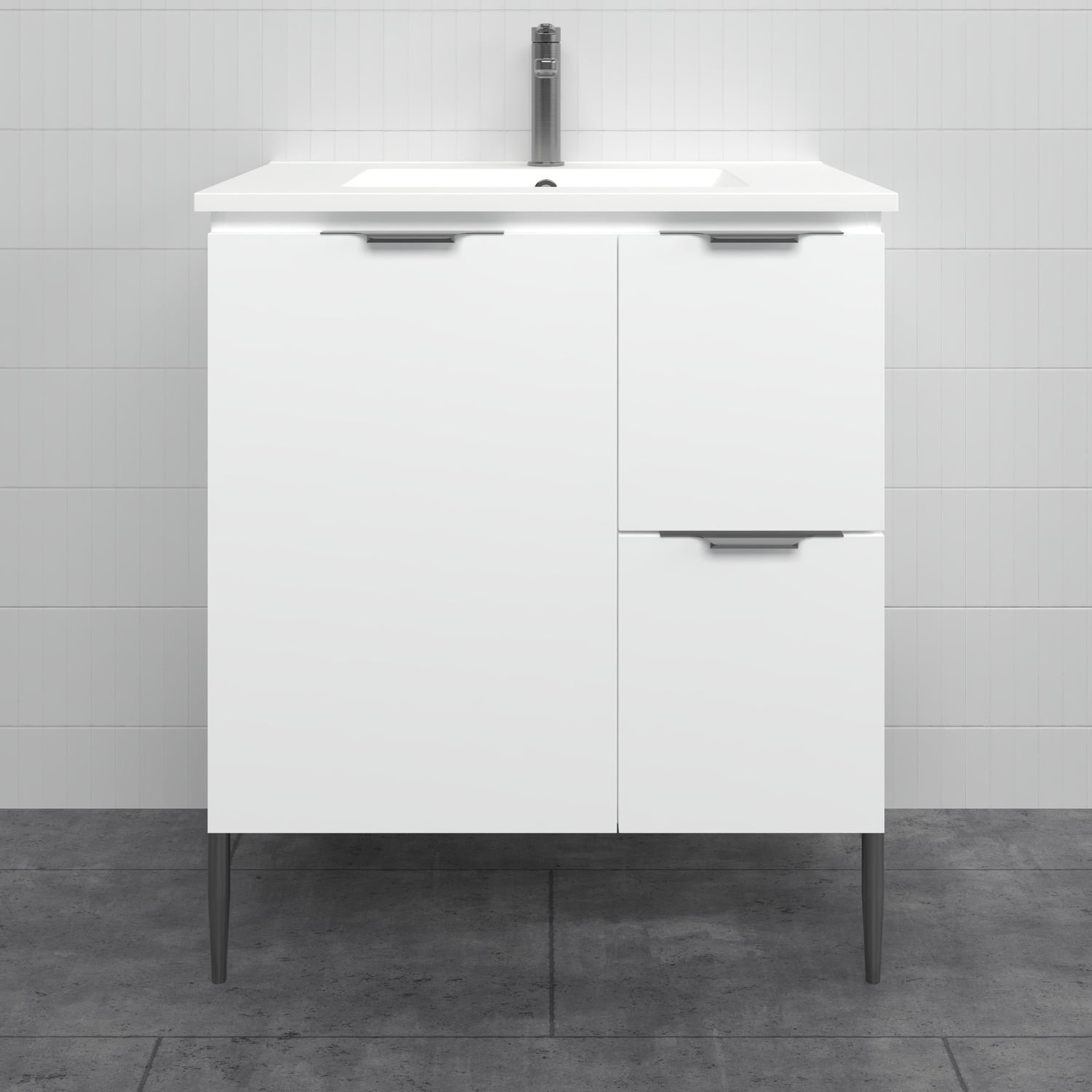 Nevada 750mm Freestanding Vanity with Ceramic Countertop
