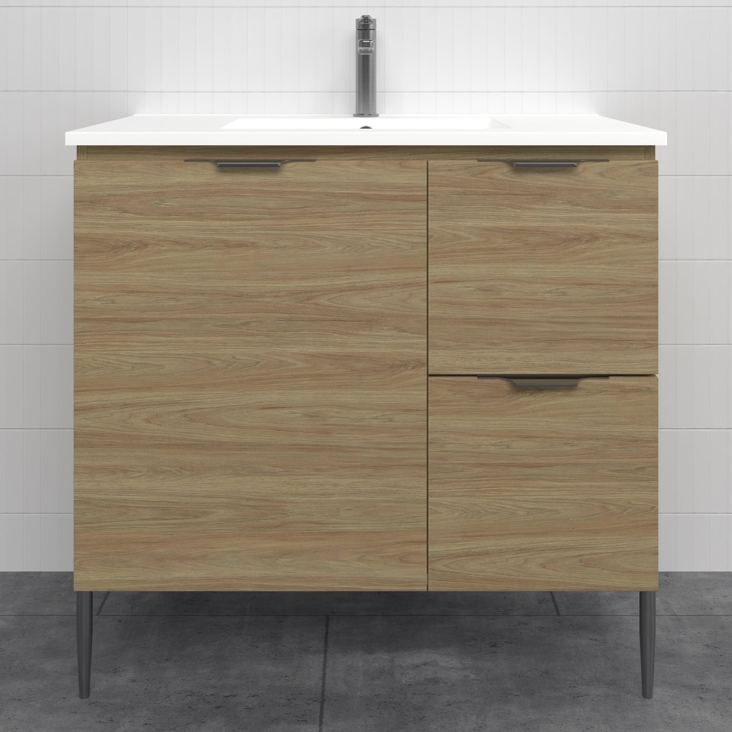Nevada 900mm Freestanding Vanity with Ceramic Countertop