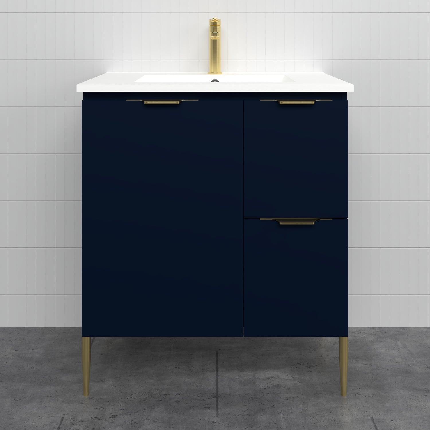 Nevada 750mm Freestanding Vanity with Ceramic Countertop