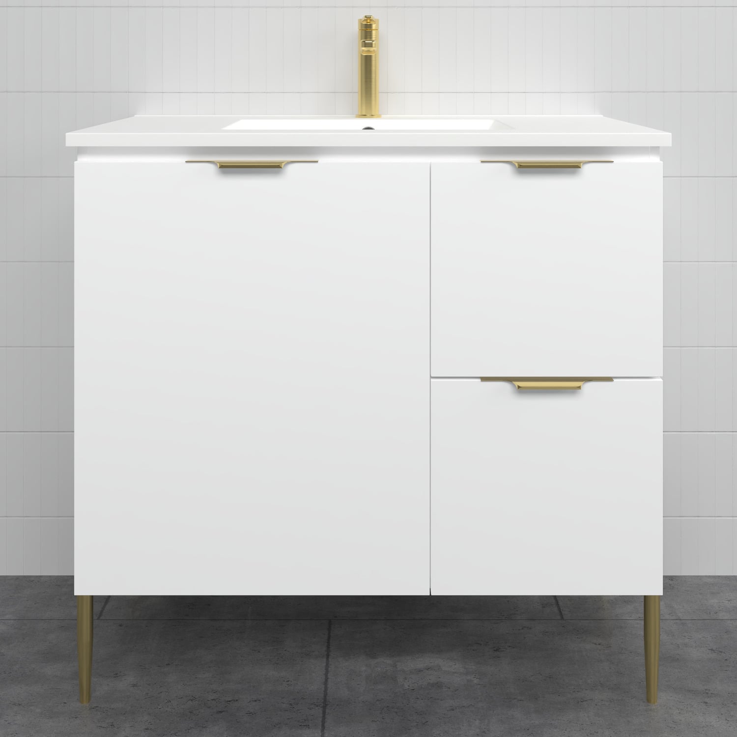Nevada 900mm Freestanding Vanity with Ceramic Countertop