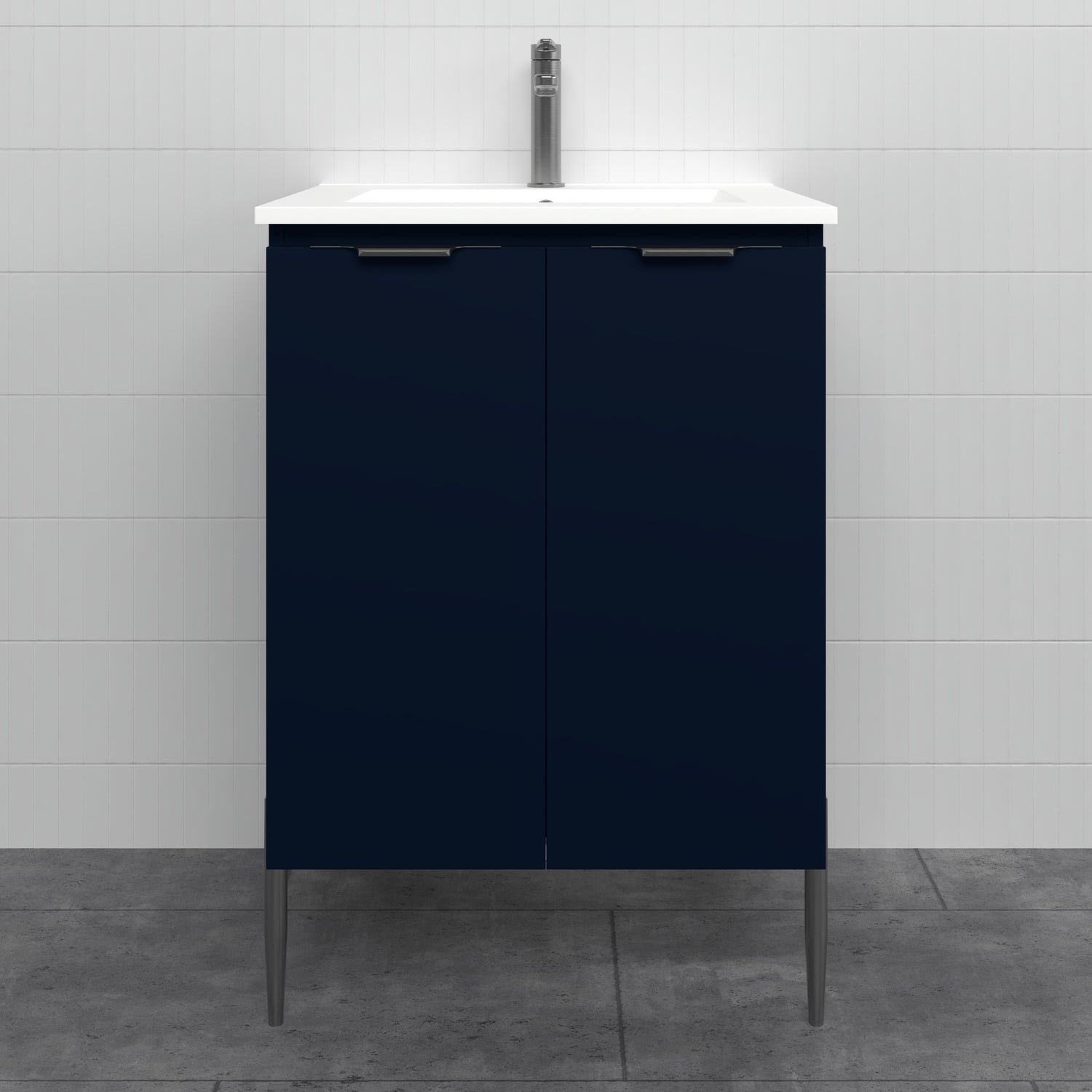 Nevada 600mm Freestanding Vanity with Ceramic Countertop
