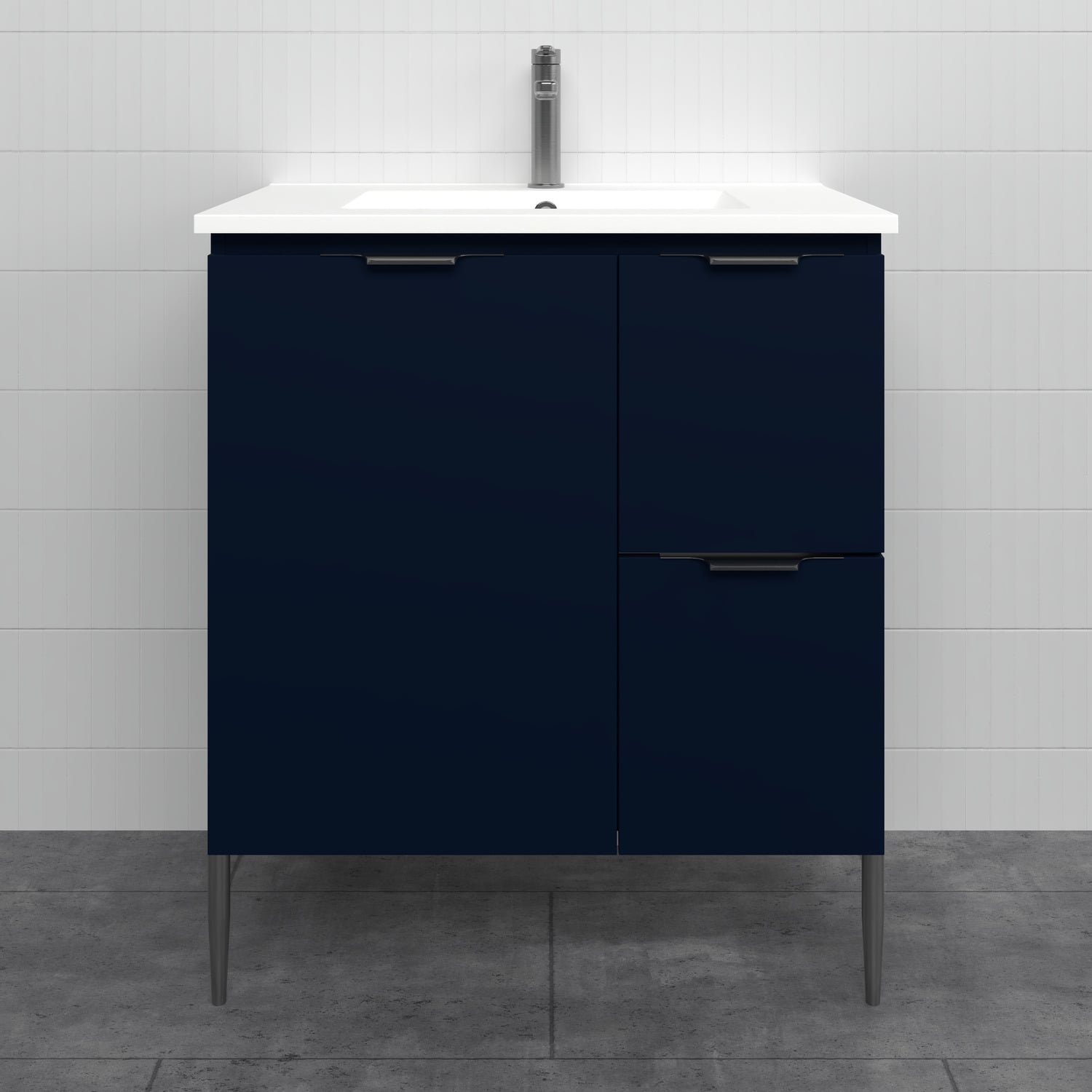 Nevada 750mm Freestanding Vanity with Ceramic Countertop