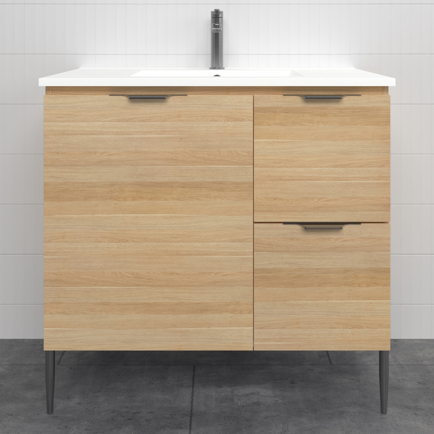 Nevada 900mm Freestanding Vanity with Ceramic Countertop