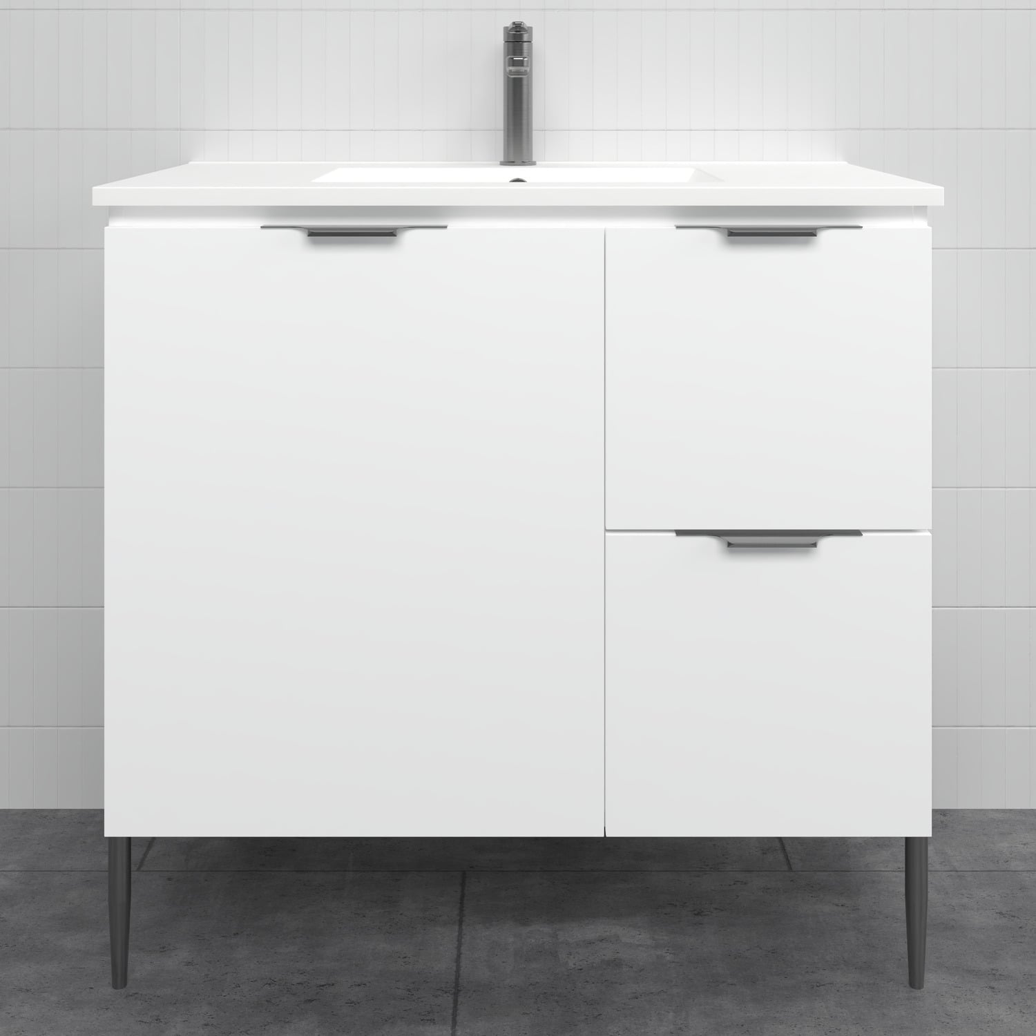 Nevada 900mm Freestanding Vanity with Ceramic Countertop