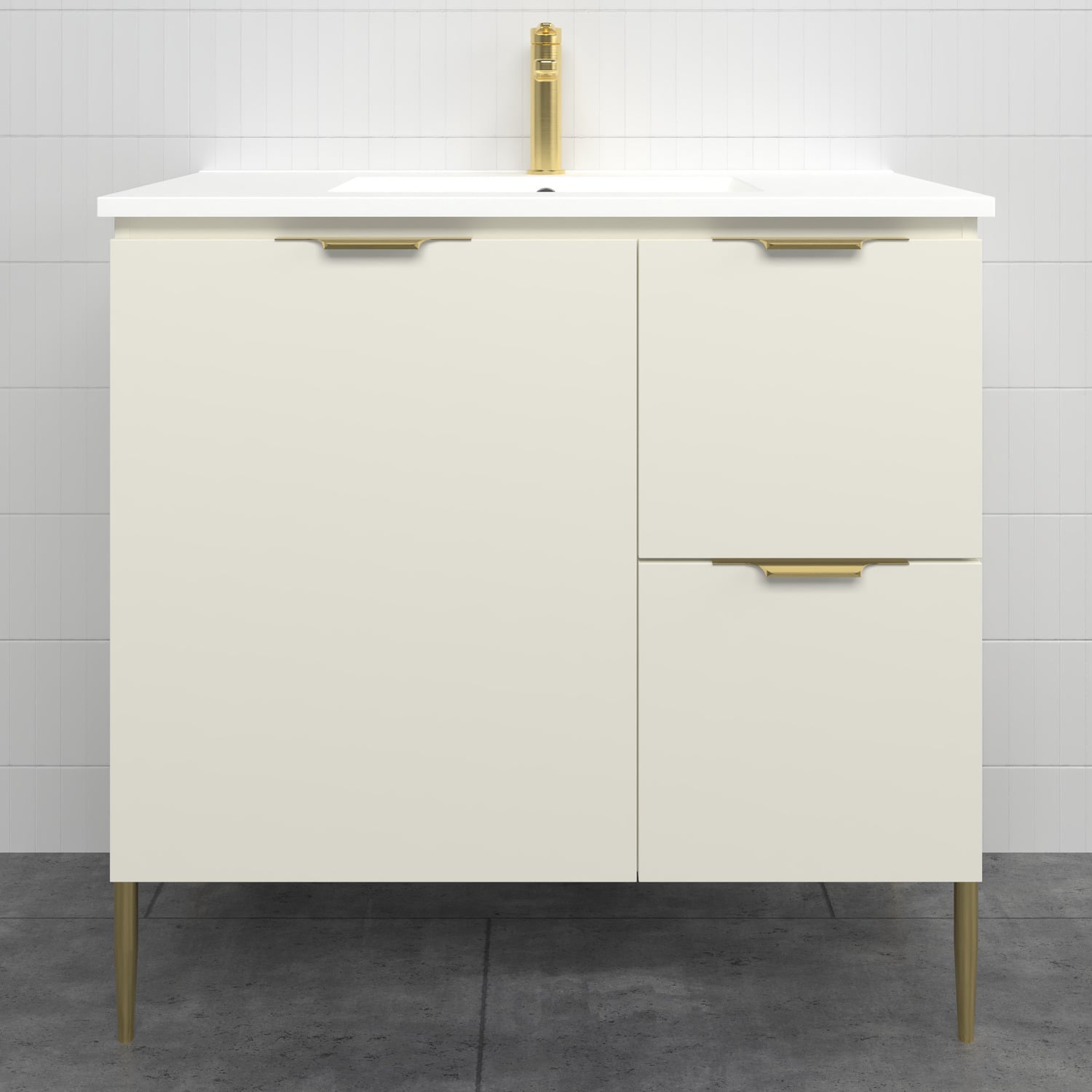 Nevada 900mm Freestanding Vanity with Ceramic Countertop