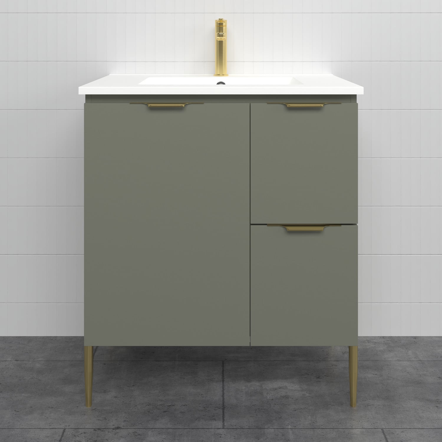 Nevada 750mm Freestanding Vanity with Ceramic Countertop
