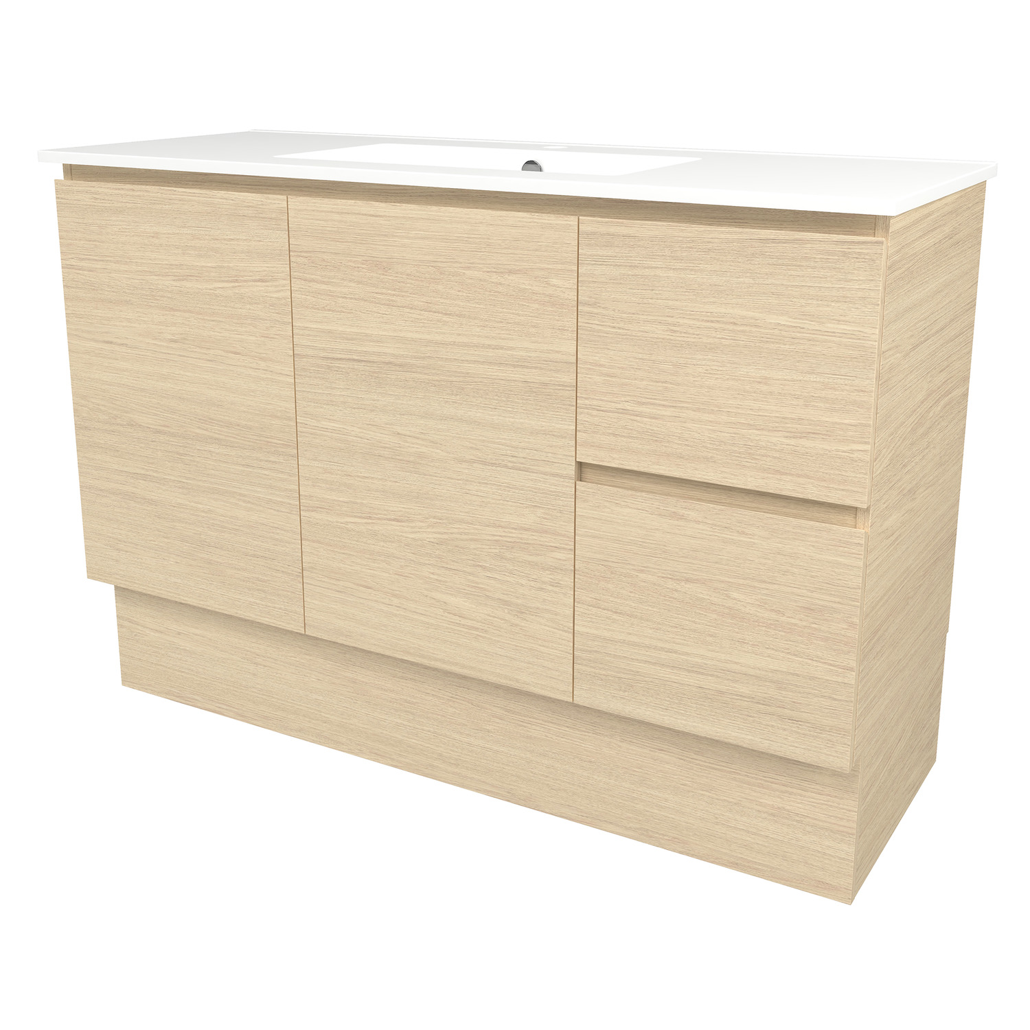 Elemental 1200mm Freestanding Single Vanity with Removable Kickboard