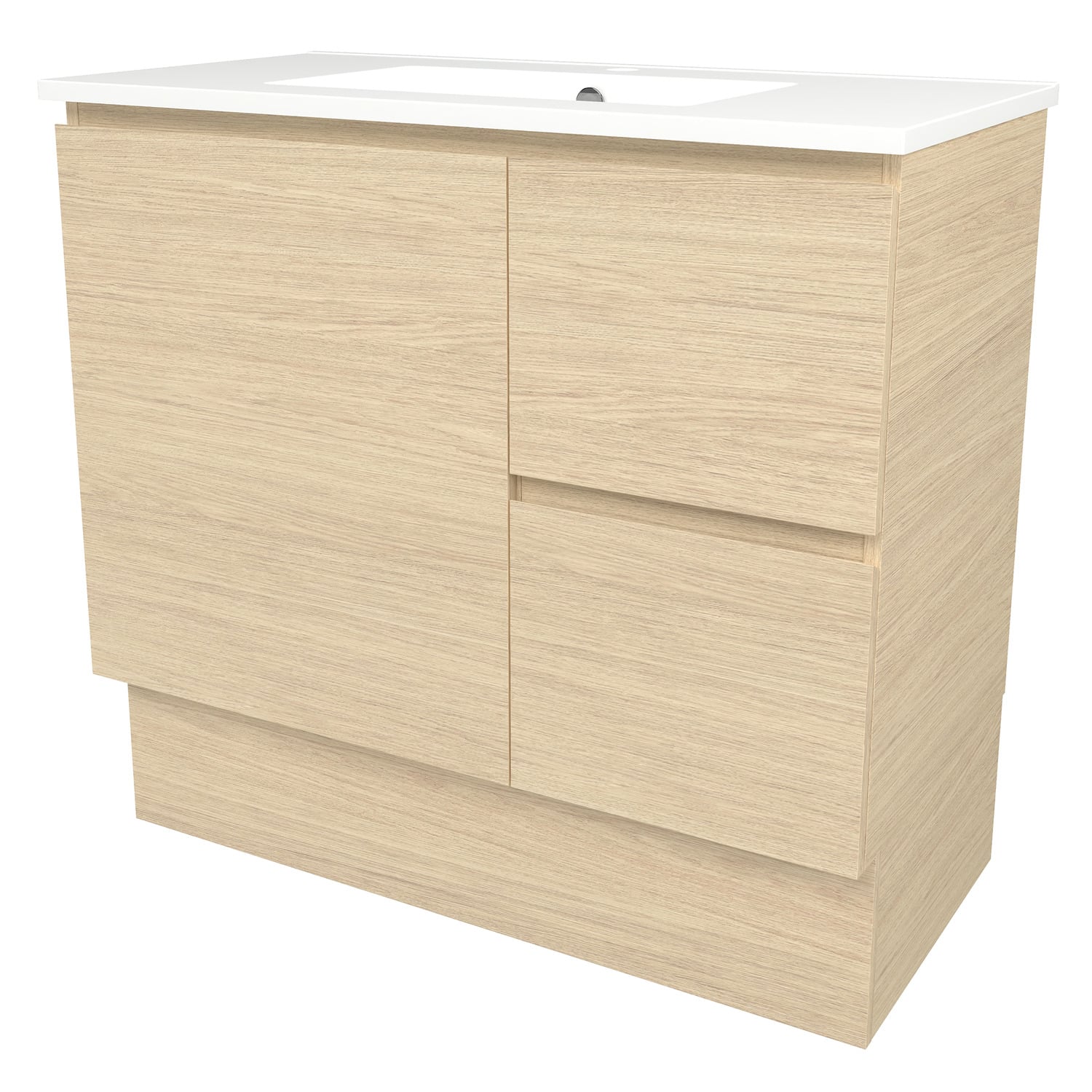 Elemental 900mm Freestanding Single Vanity with Removable Kickboard