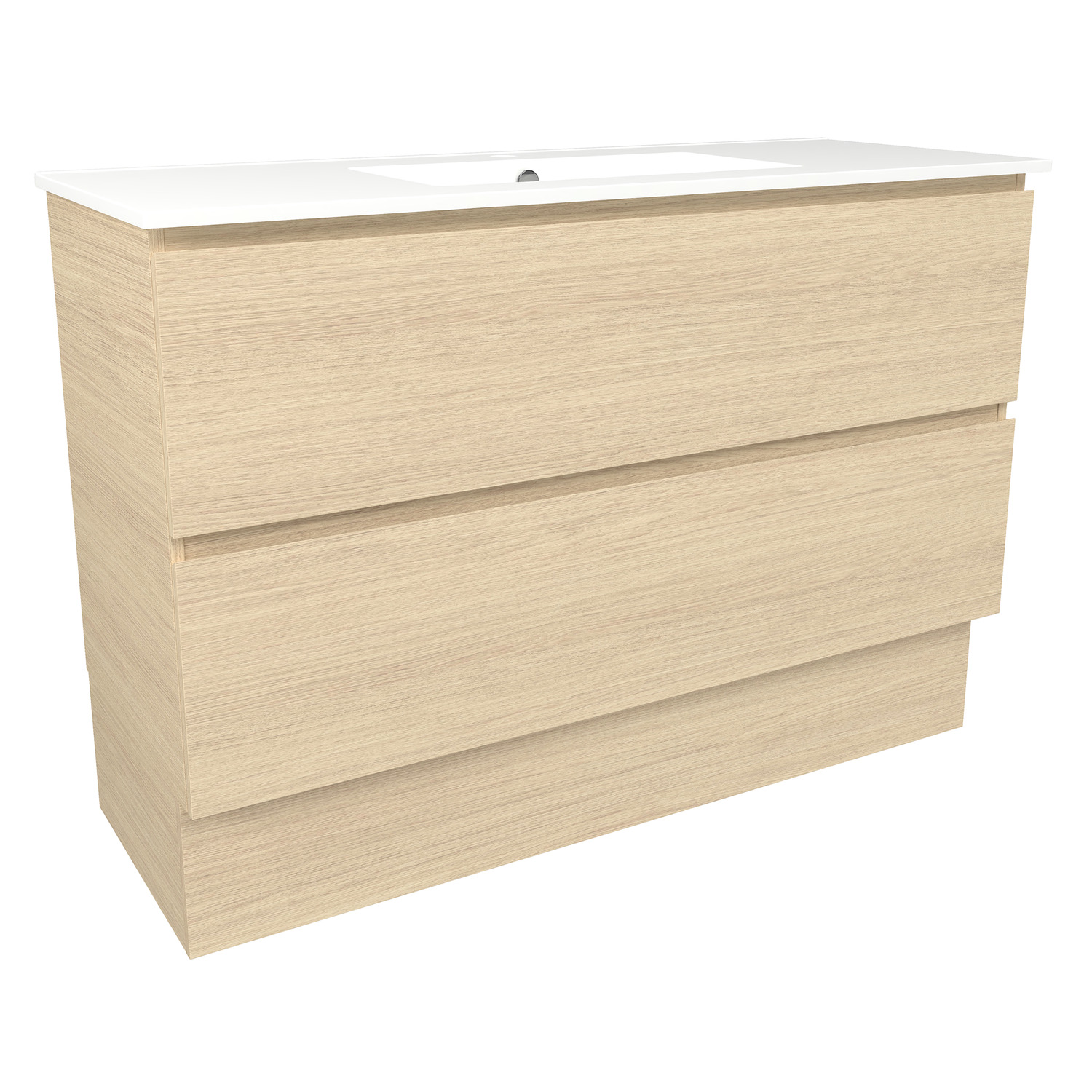 Elemental Plus 1200mm Freestanding Single Vanity with Removable Kickboard