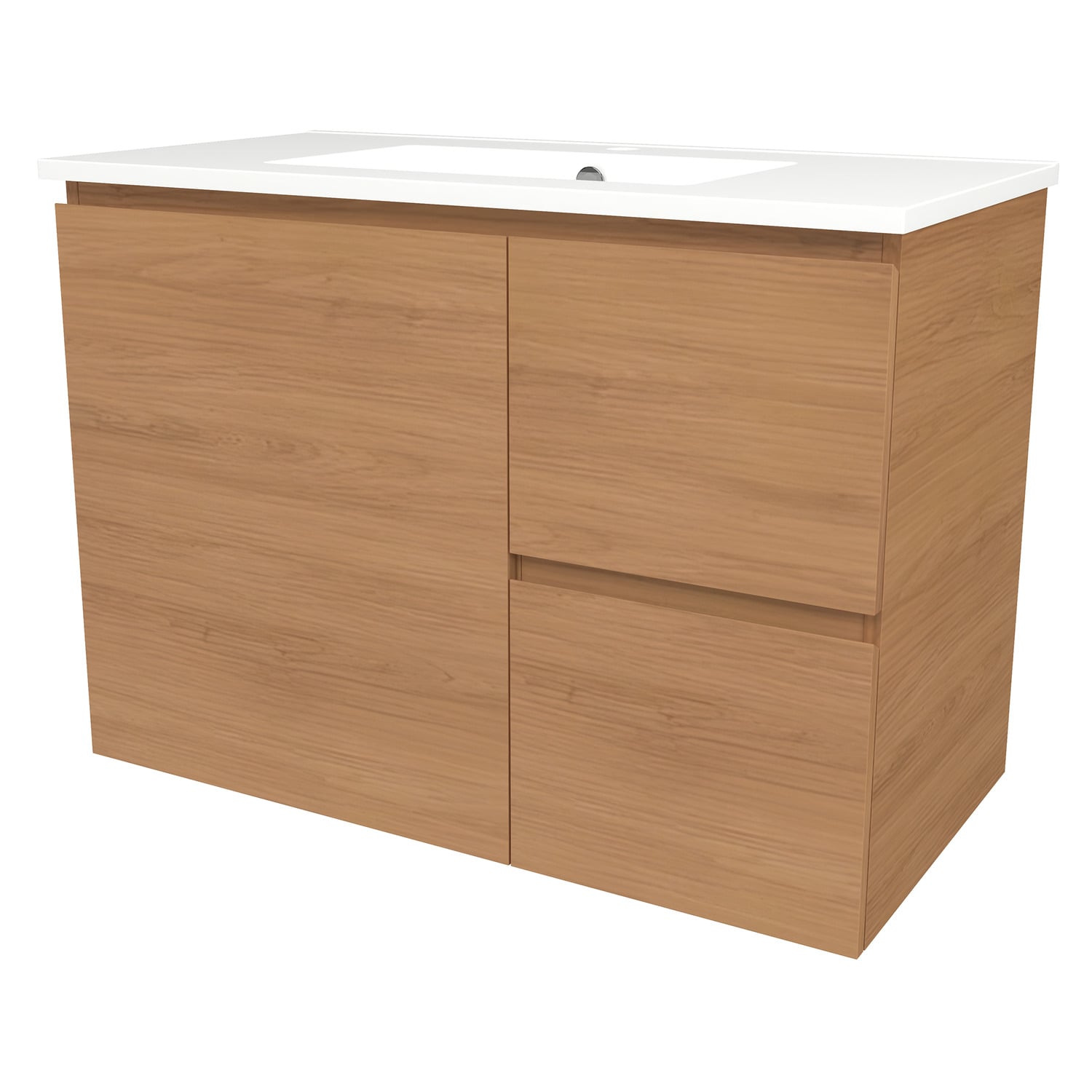 Elemental 900mm Freestanding Single Vanity with Removable Kickboard