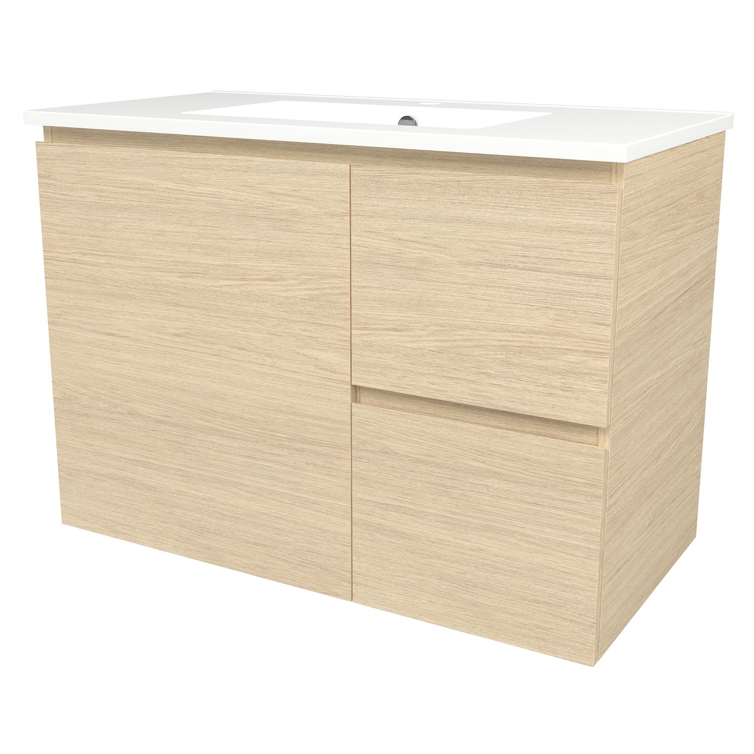 Elemental 900mm Freestanding Single Vanity with Removable Kickboard