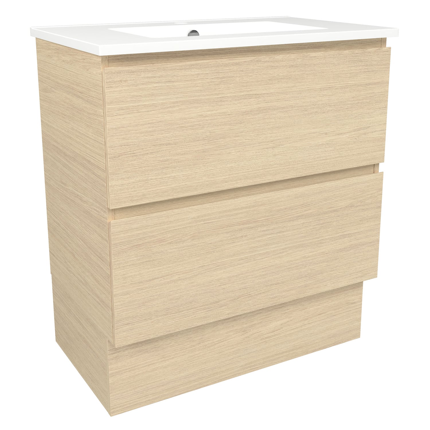 Elemental Plus 750mm Freestanding Single Vanity with Removable Kickboard
