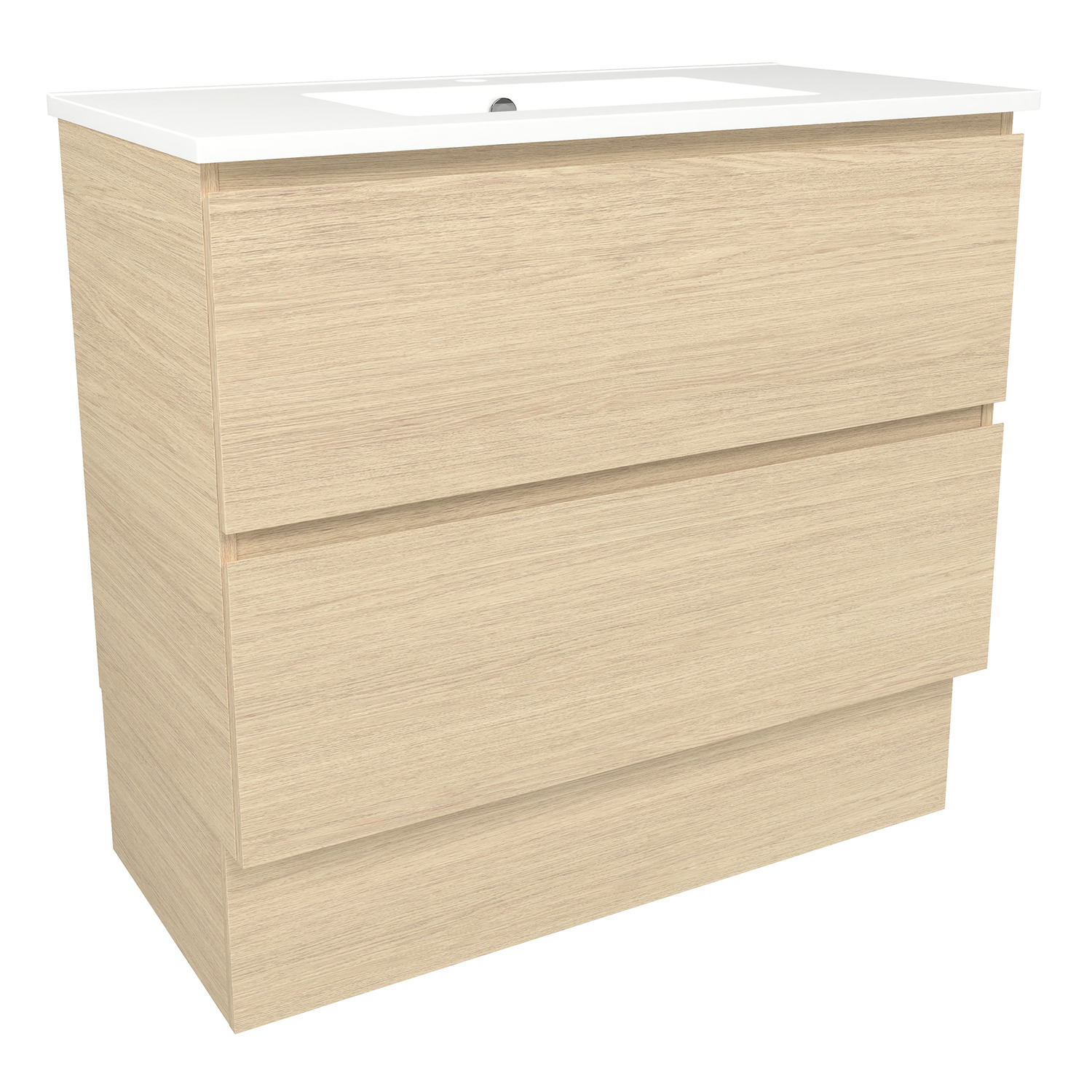Elemental Plus 900mm Freestanding Single Vanity with Removable Kickboard