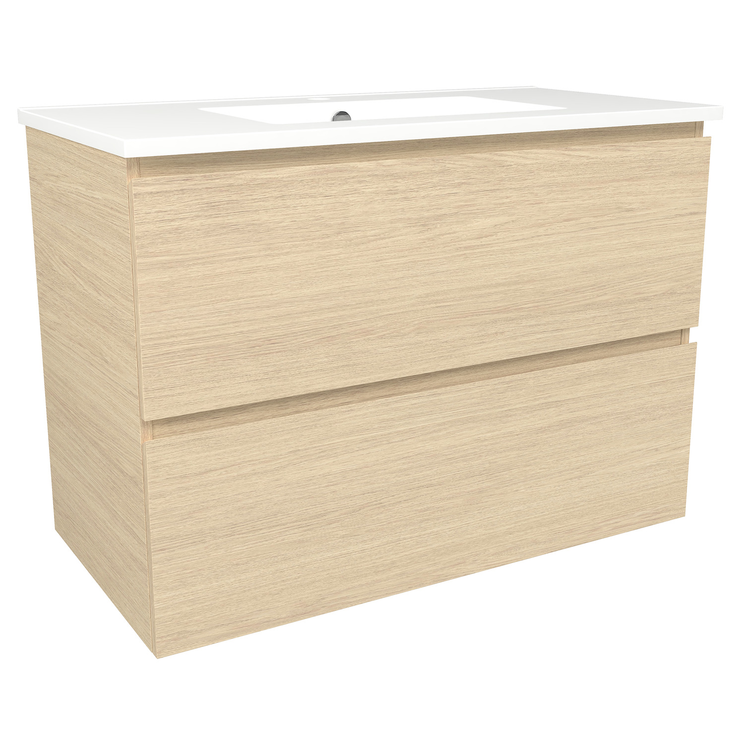 Elemental Plus 900mm Freestanding Single Vanity with Removable Kickboard