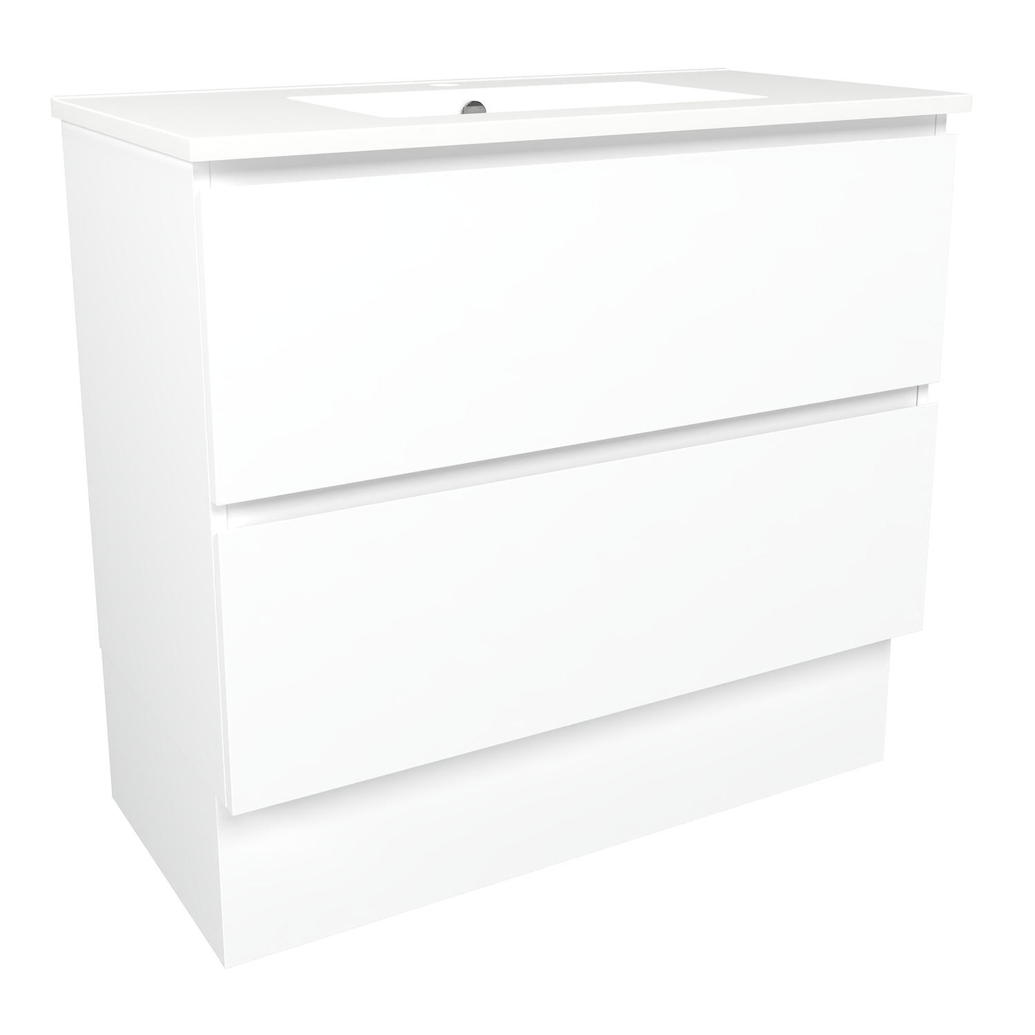 Elemental Plus 900mm Freestanding Single Vanity with Removable Kickboard