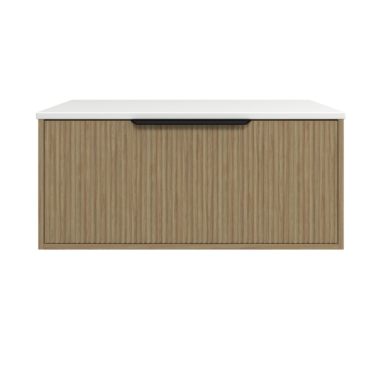 Elwood 900mm Artic White Wall Hung Single Vanity Unit