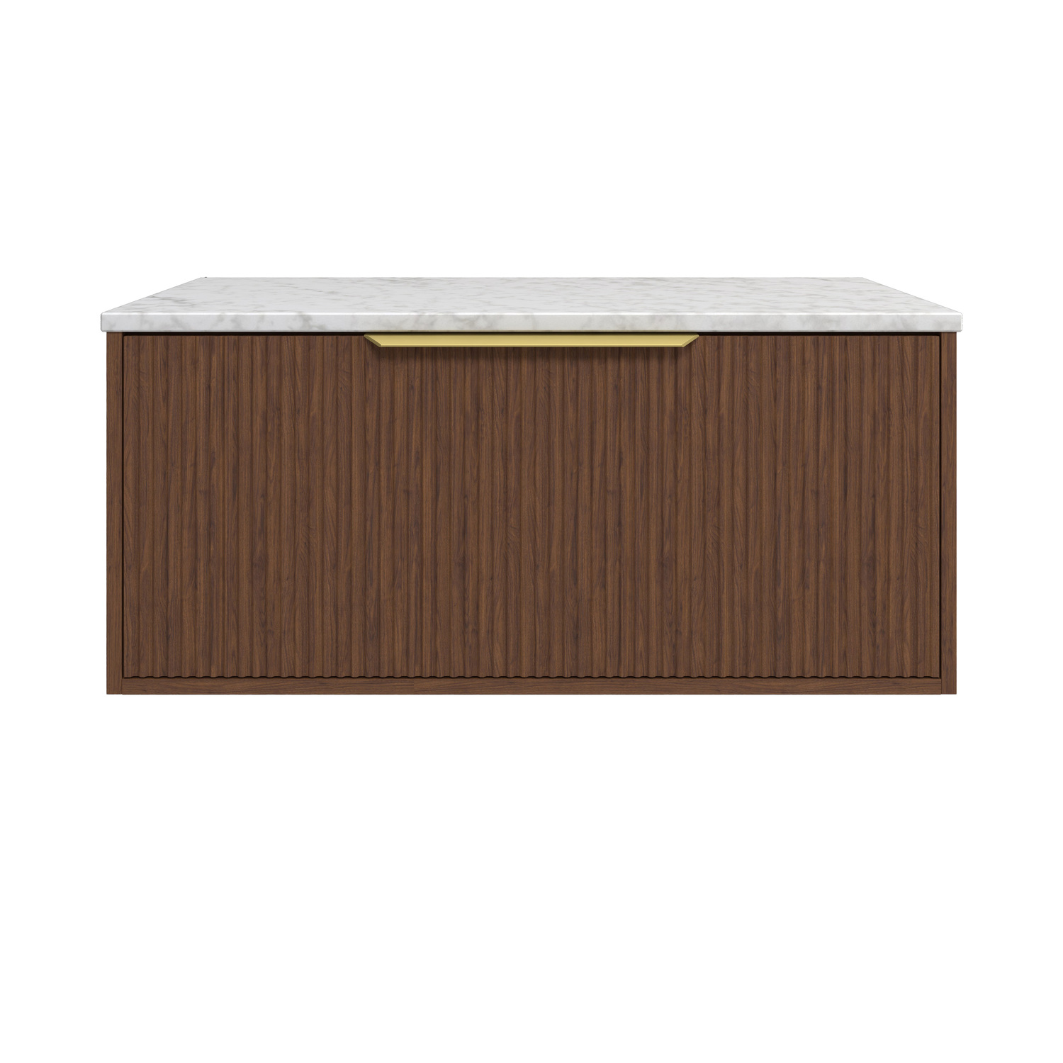 Elwood 900mm Carrara Wall Hung Single Vanity Unit