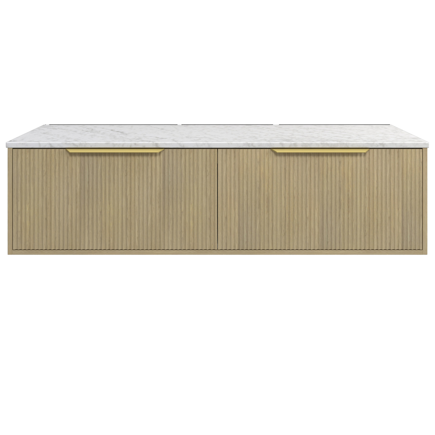 Elwood 1500mm Carrara Wall Hung Double Vanity Unit