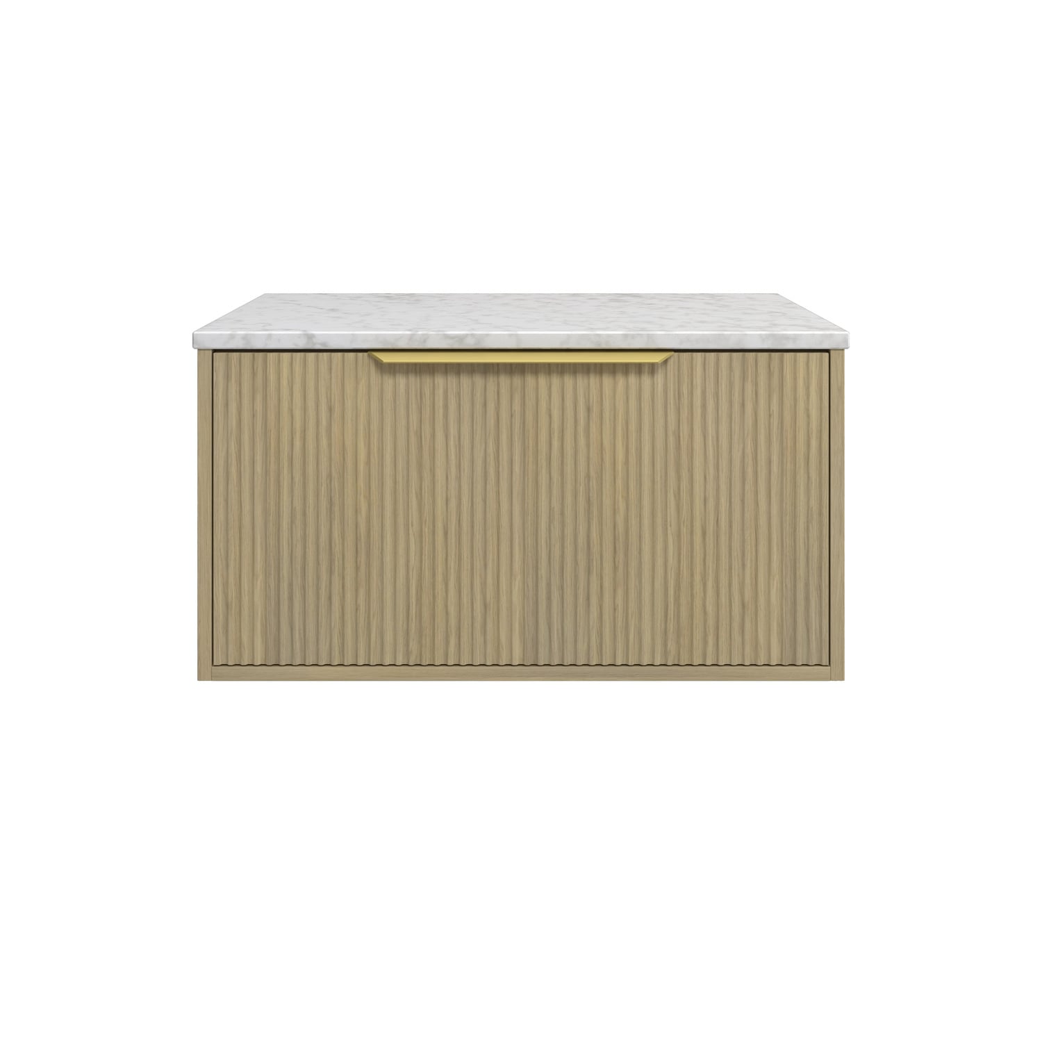 Elwood 750mm Carrara Wall Hung Single Vanity Unit