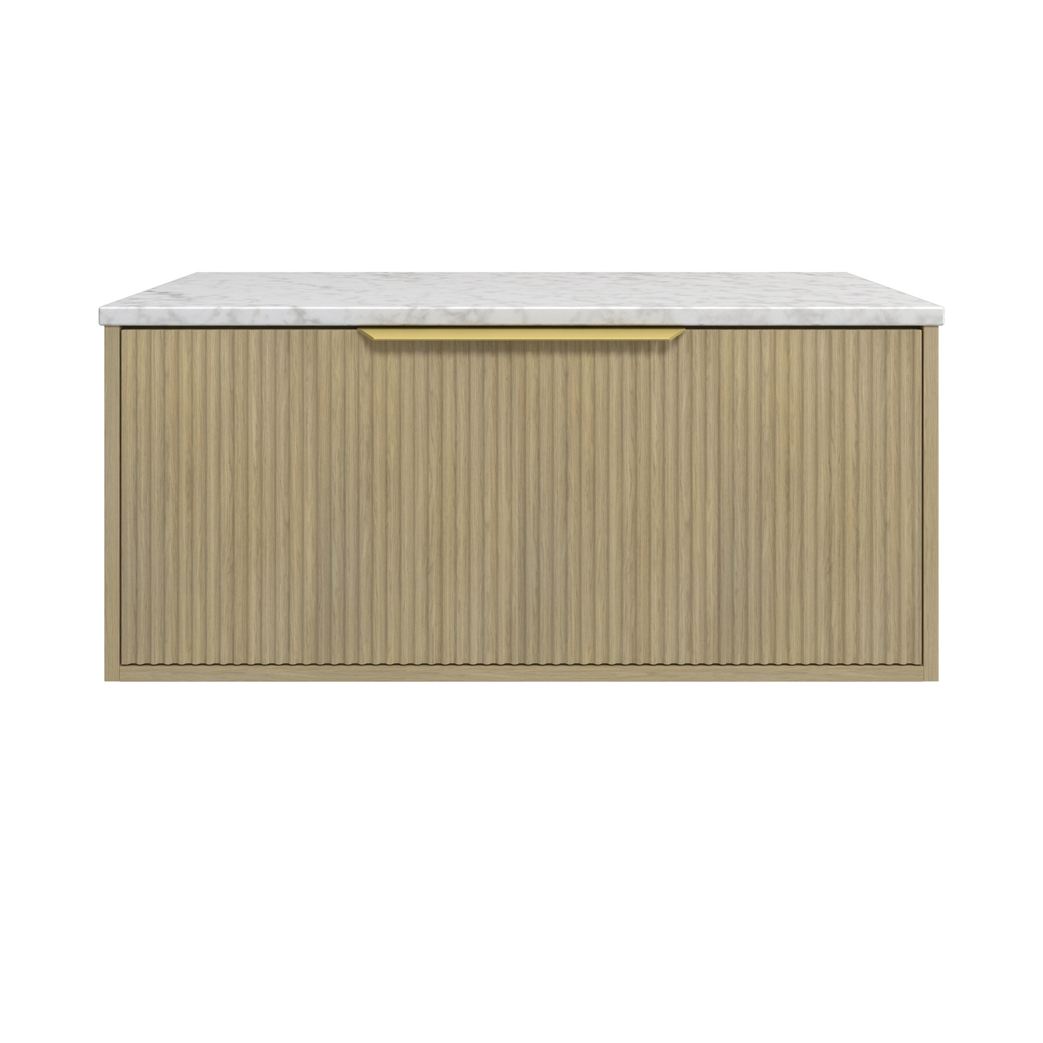 Elwood 900mm Carrara Wall Hung Single Vanity Unit