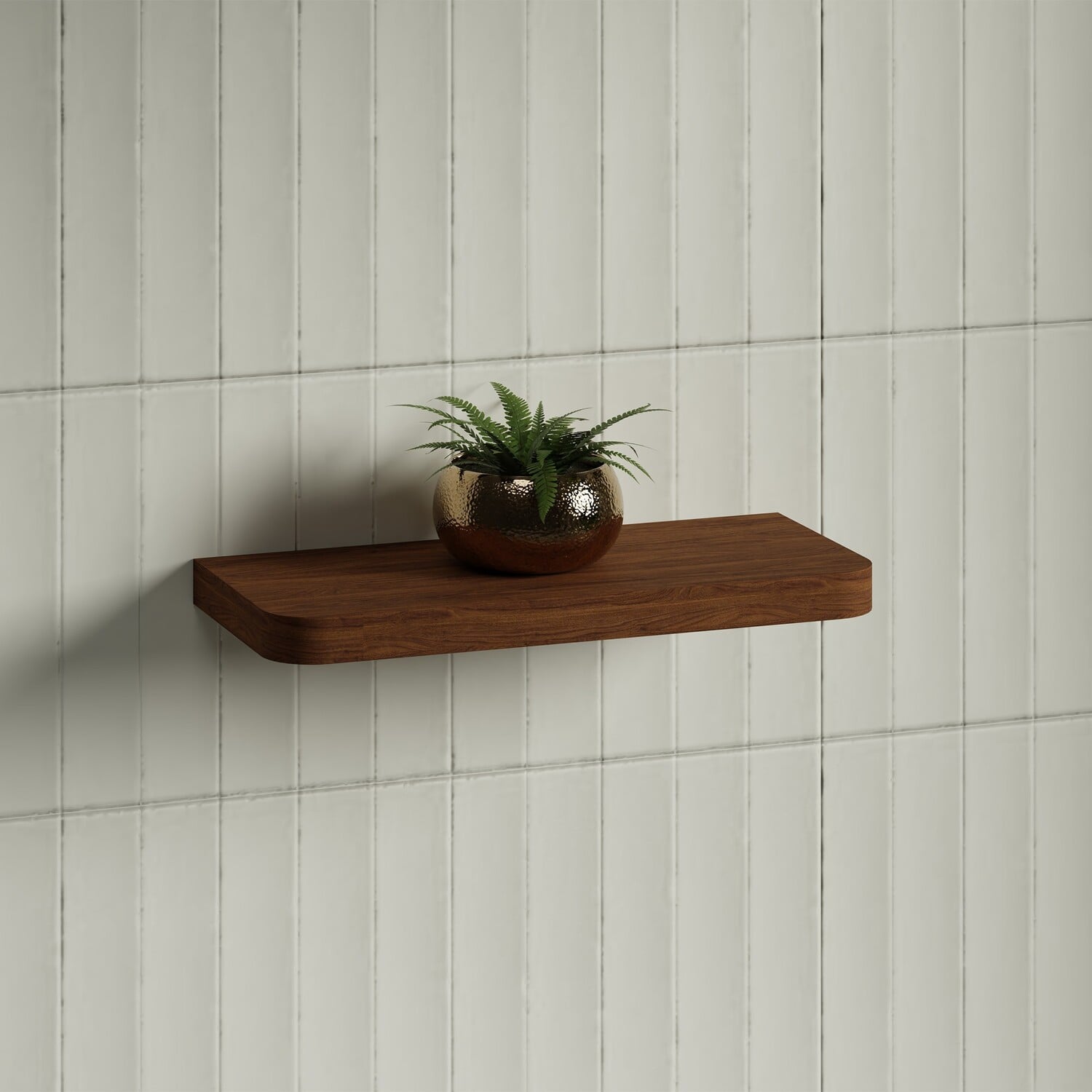 Splice Curved Bathroom Shelf