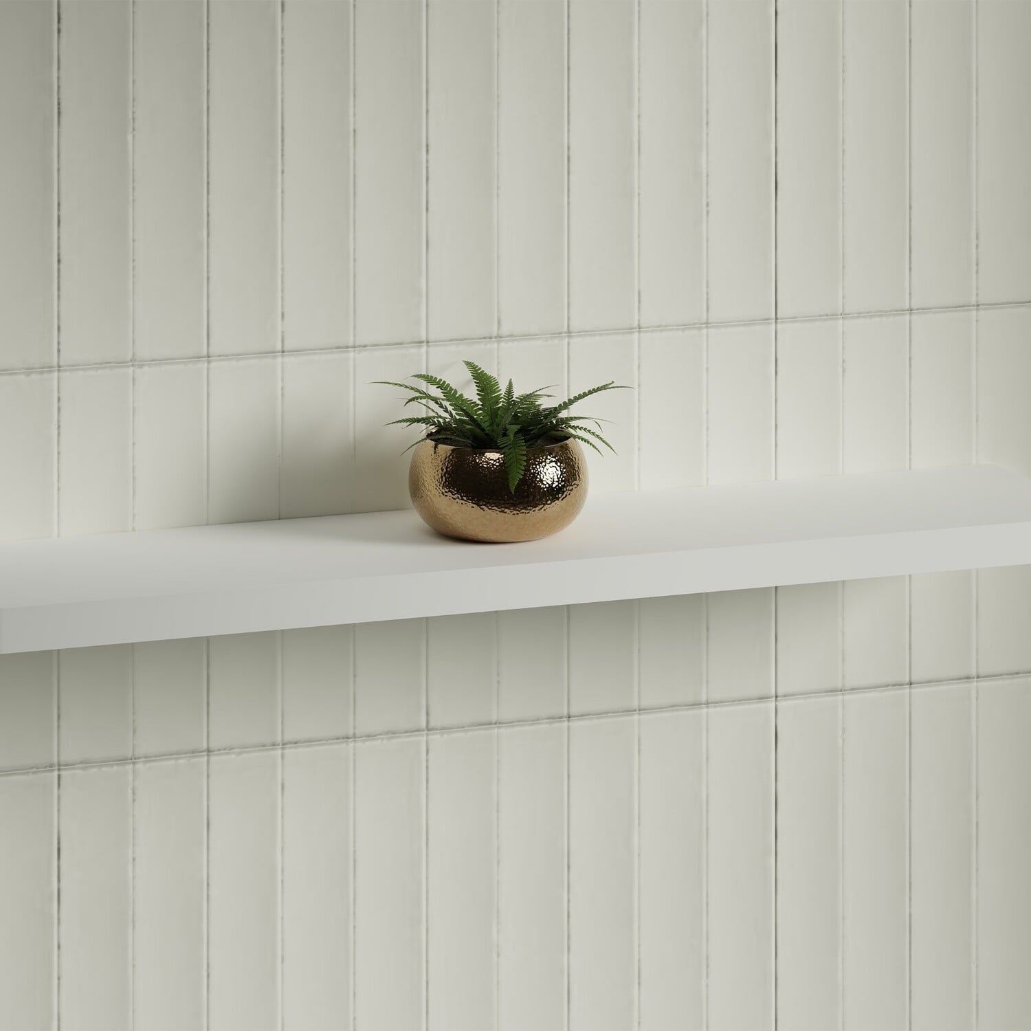Splice Curved Bathroom Shelf