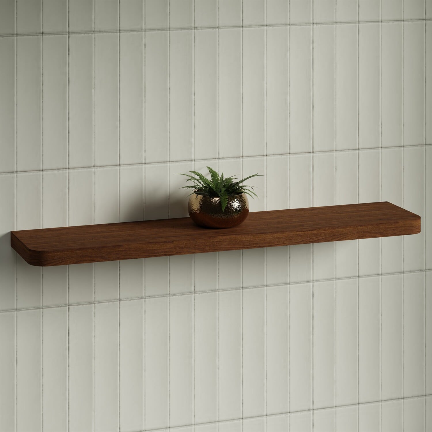 Splice Curved Bathroom Shelf