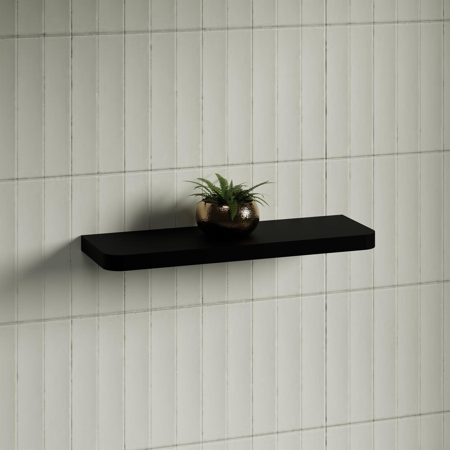 Splice Curved Bathroom Shelf