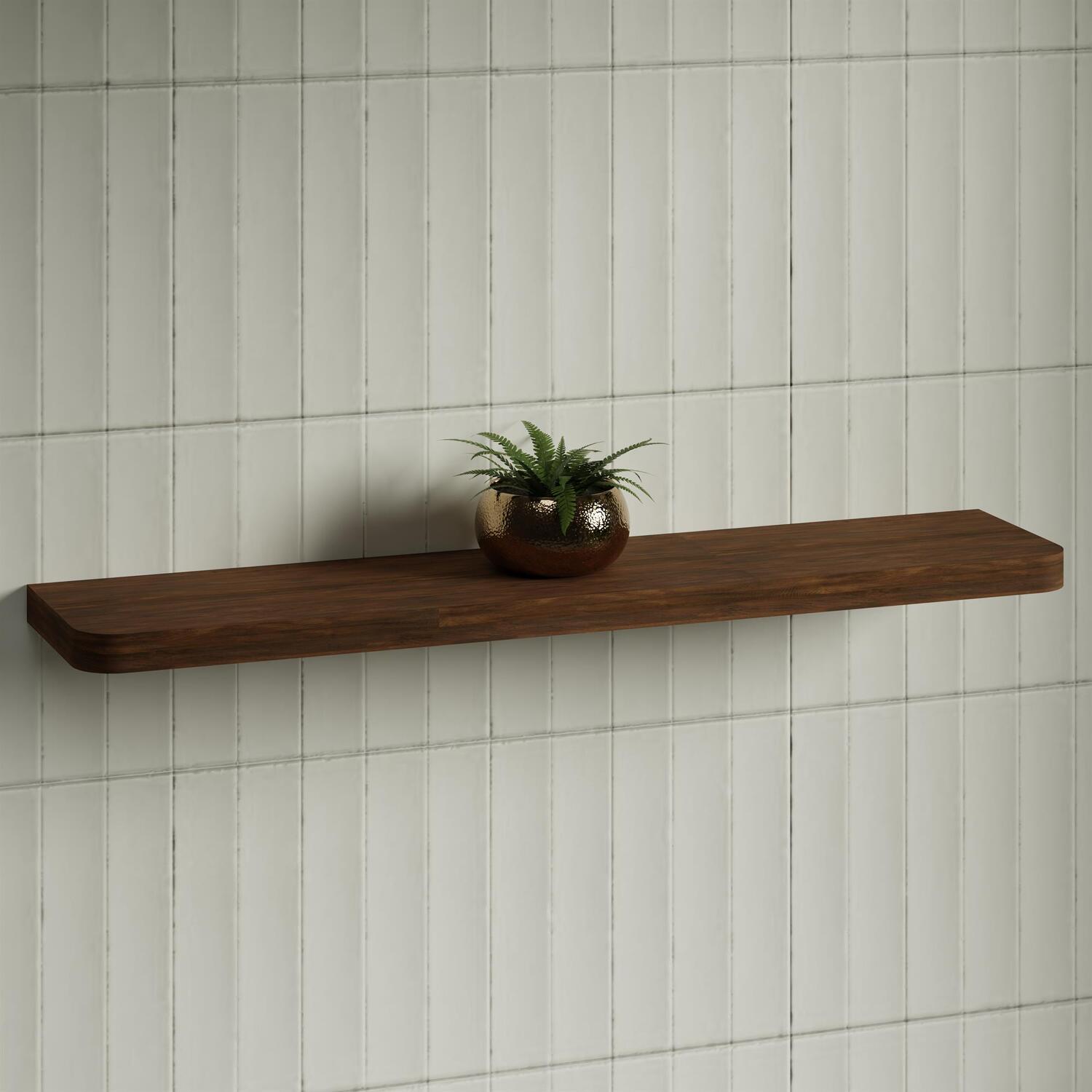 Splice Curved Bathroom Shelf