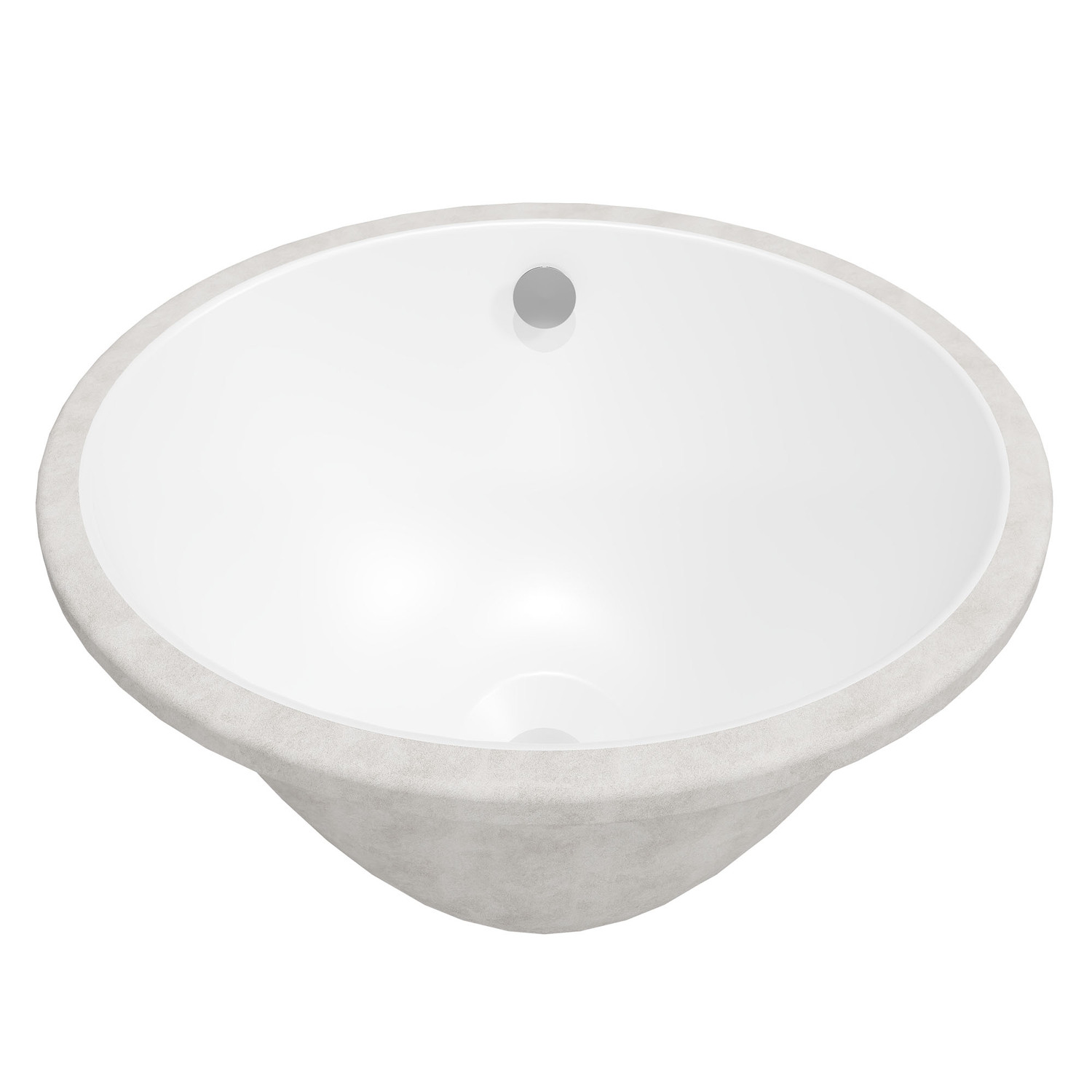 420mm Oval Ceramic Undermount Basin with Overflow