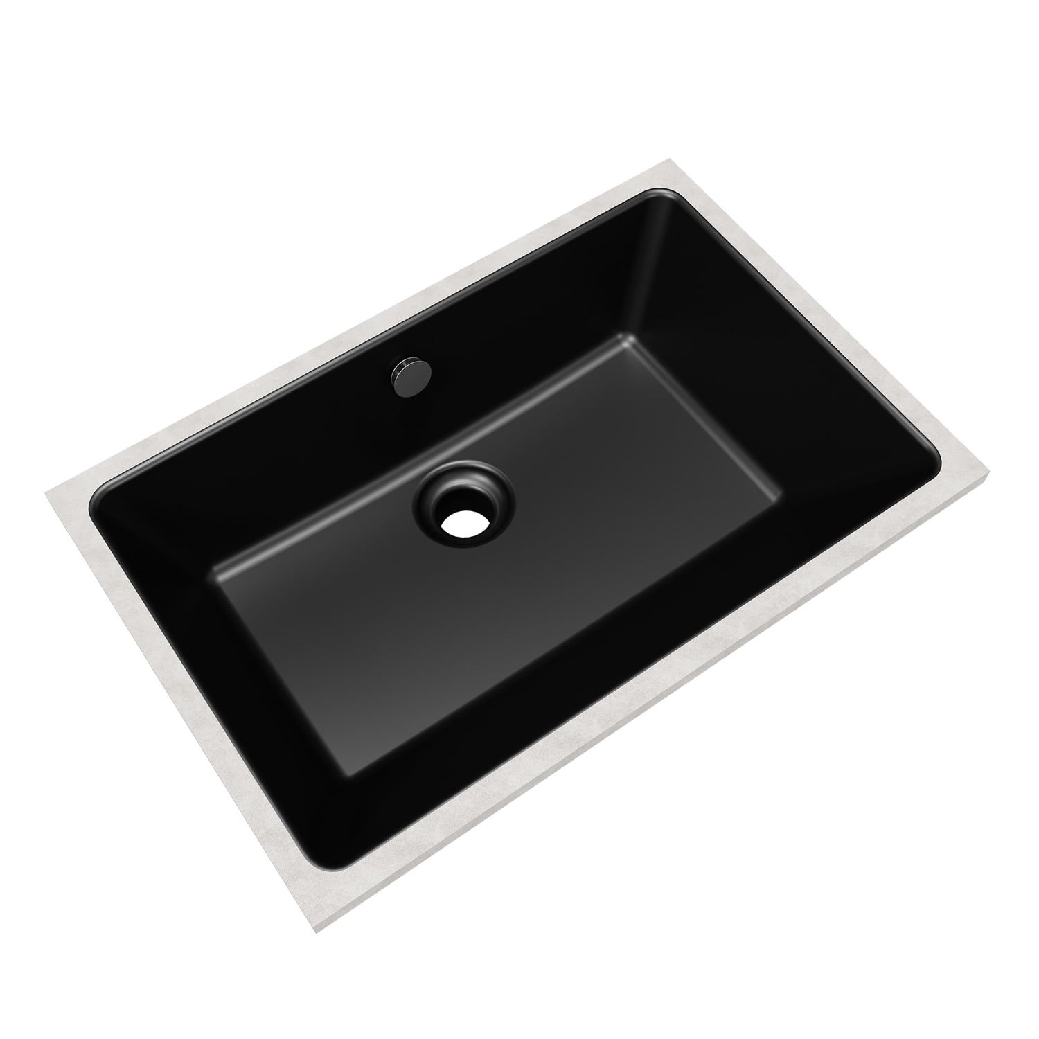 530mm Rectangular Ceramic Undermount Basin with Overflow