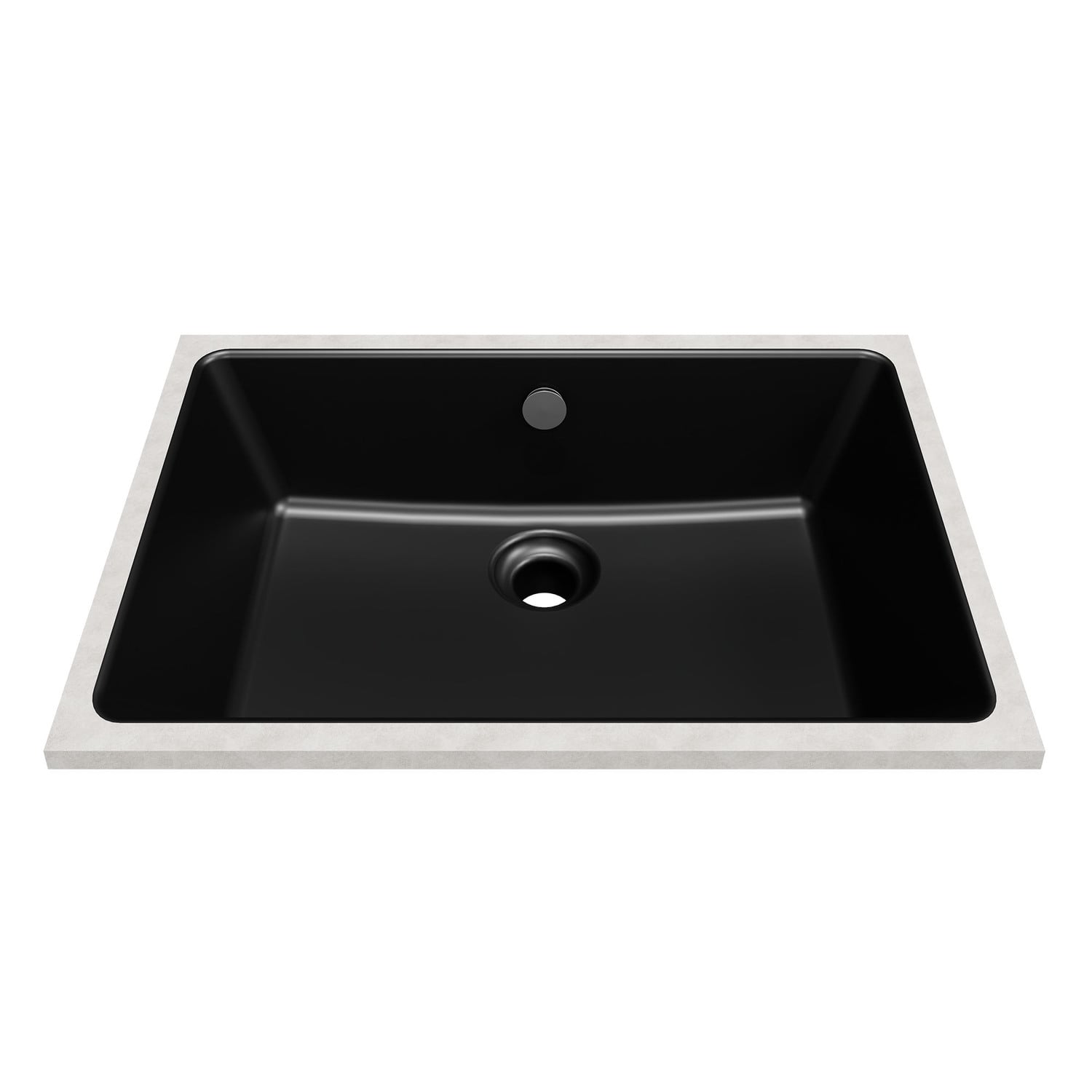 530mm Rectangular Ceramic Undermount Basin with Overflow