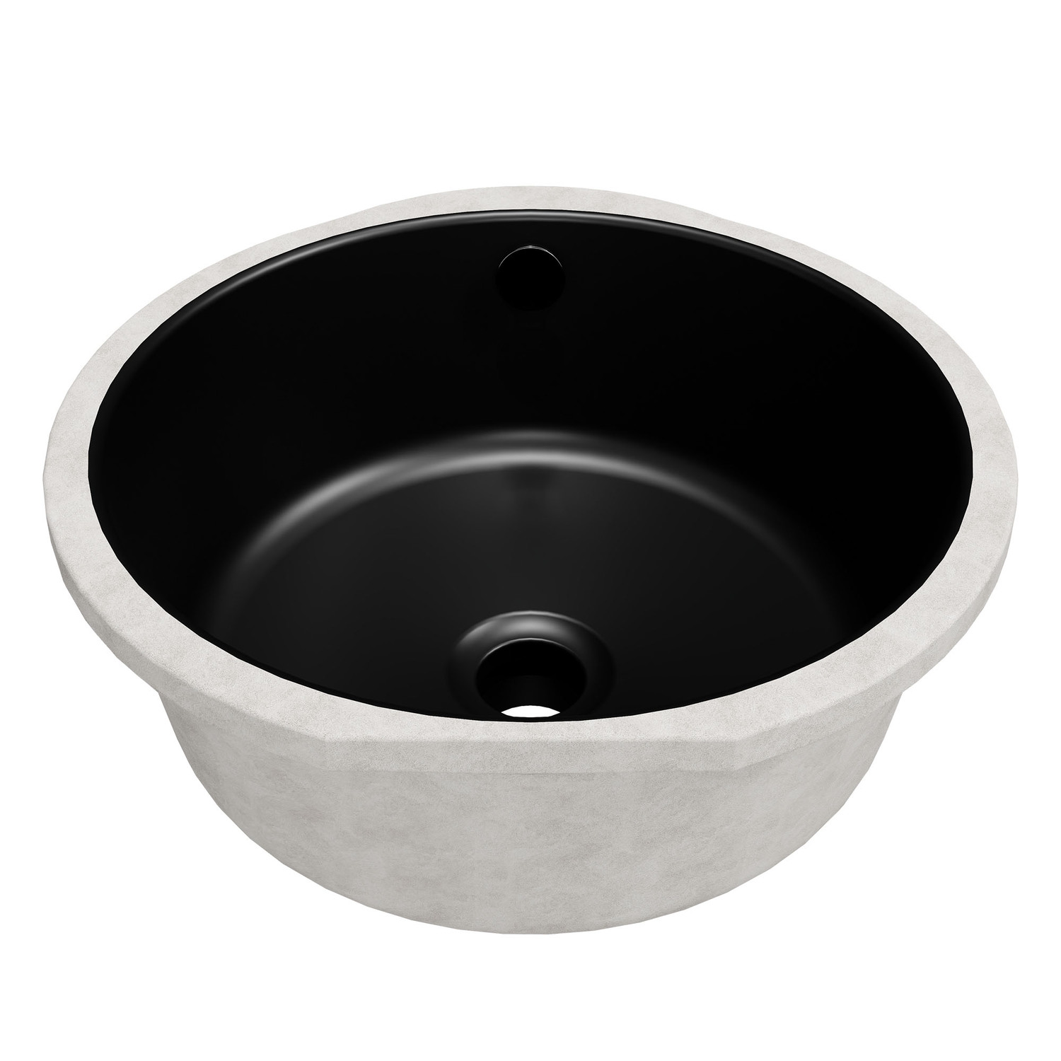 Tegan 350mm Round Ceramic Undermount Basin with Overflow