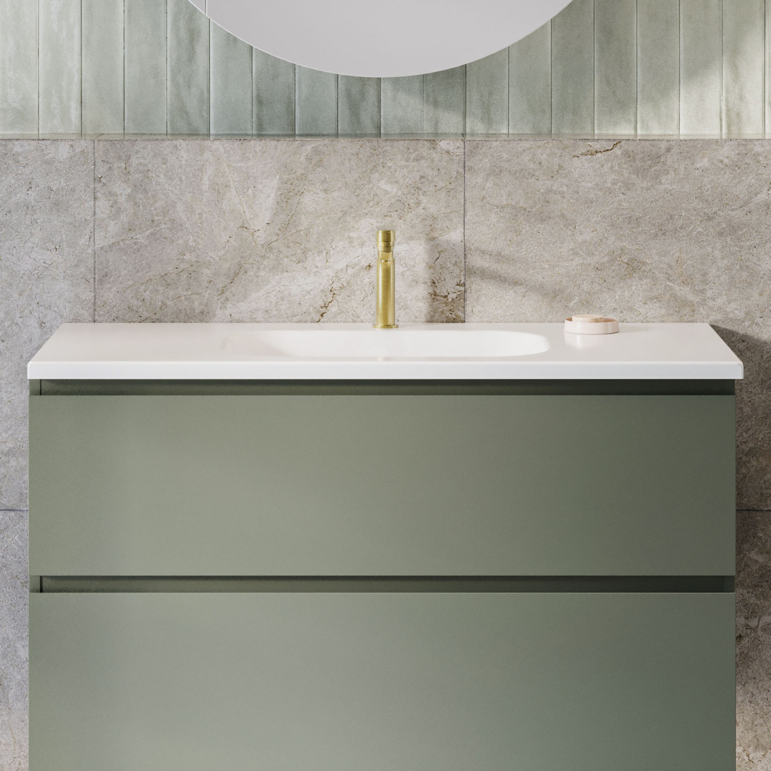 Stadium 1050mm Countertop with Single Integrated Basin