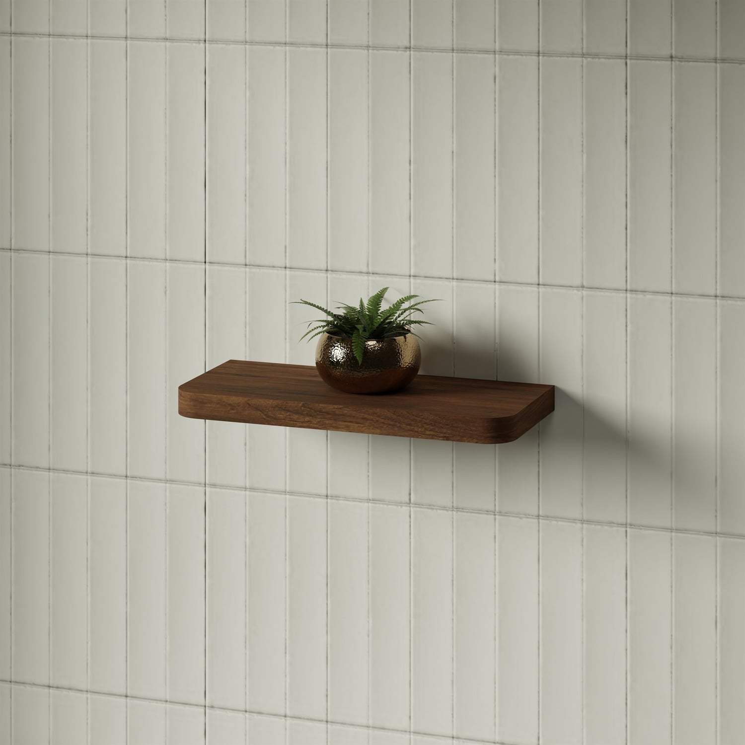 Splice Curved Bathroom Shelf