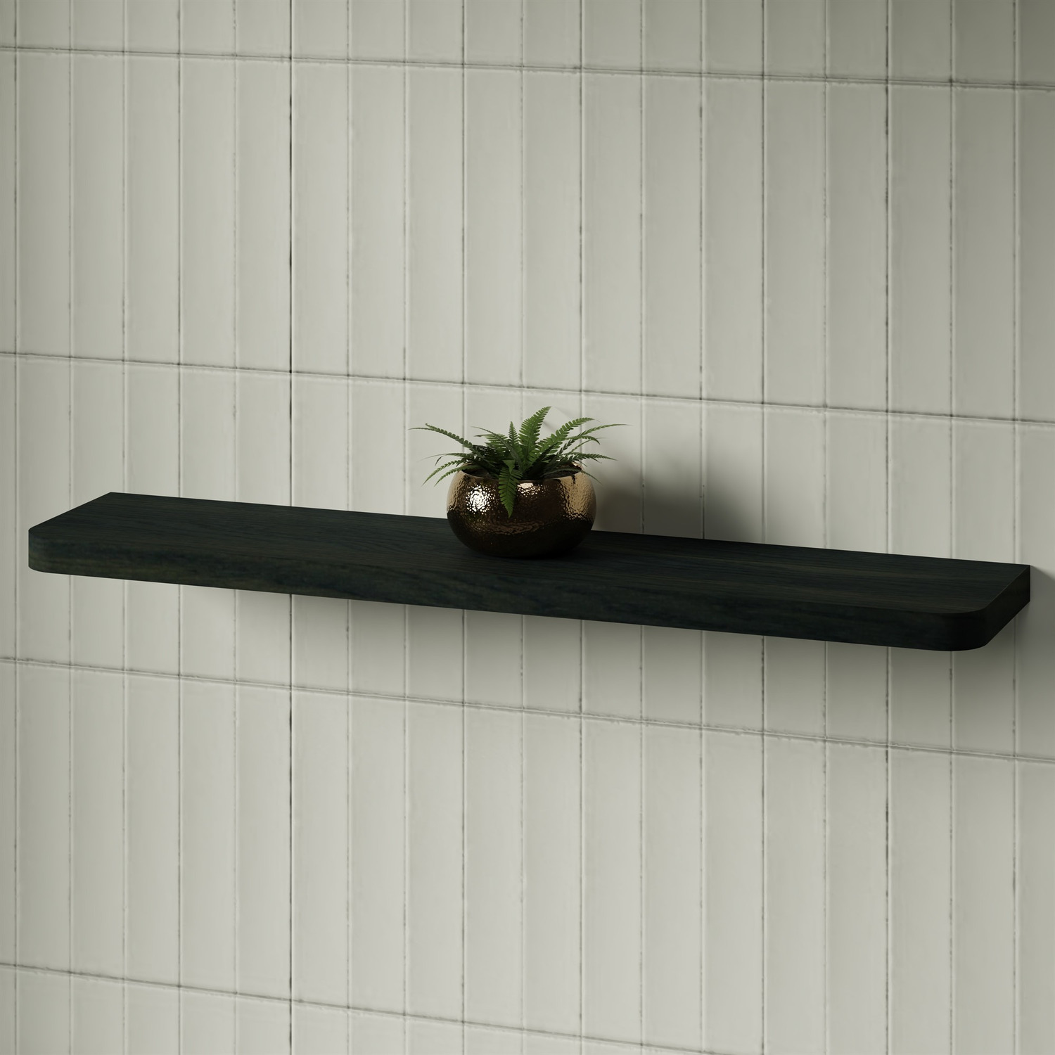 Splice Curved Bathroom Shelf
