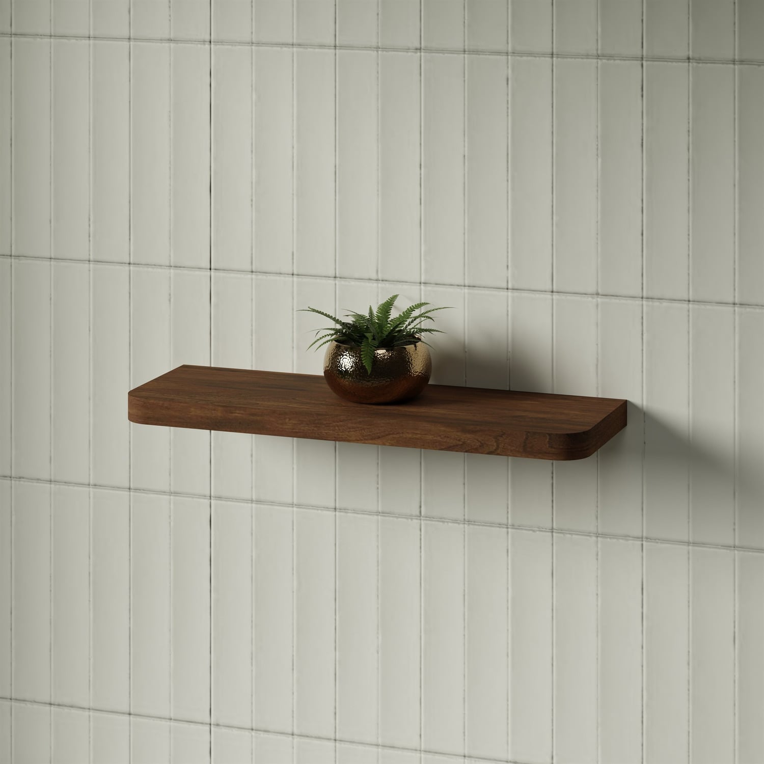 Splice Curved Bathroom Shelf