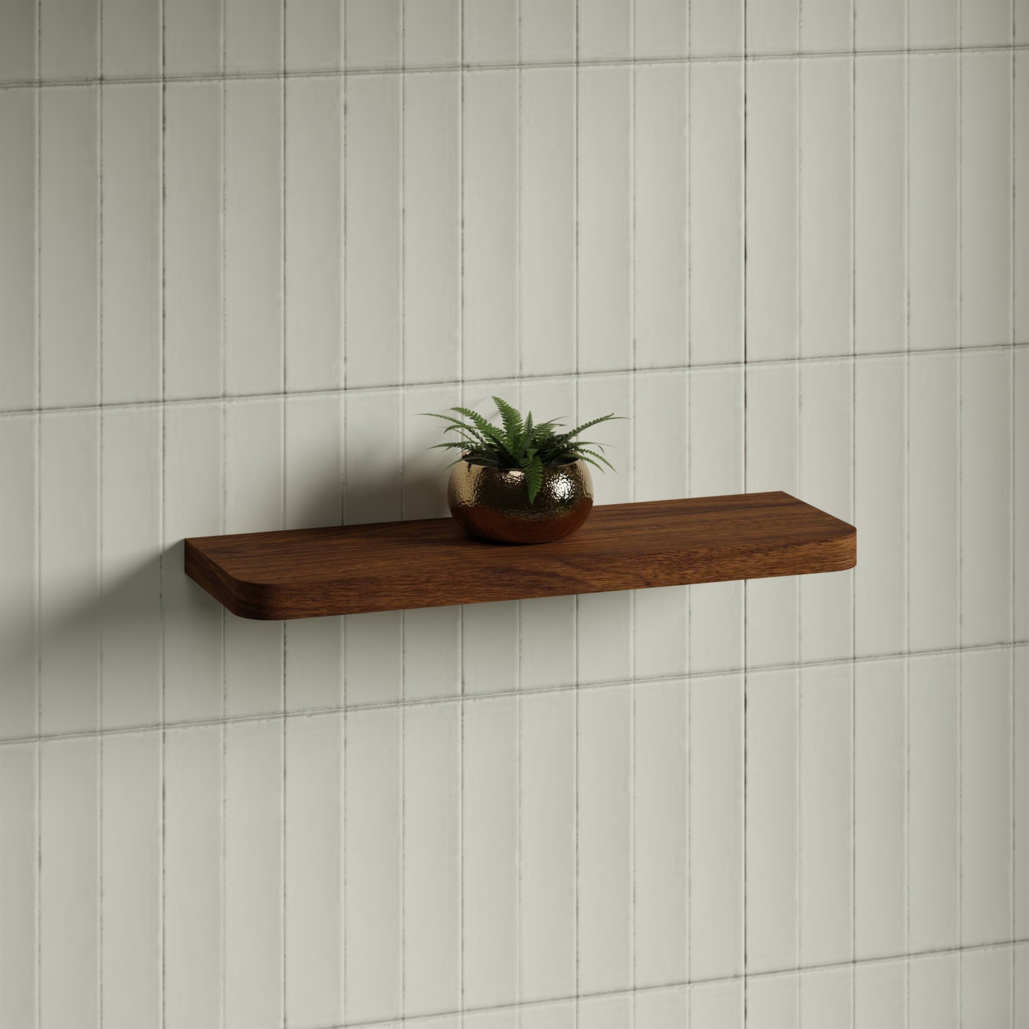 Splice Curved Bathroom Shelf