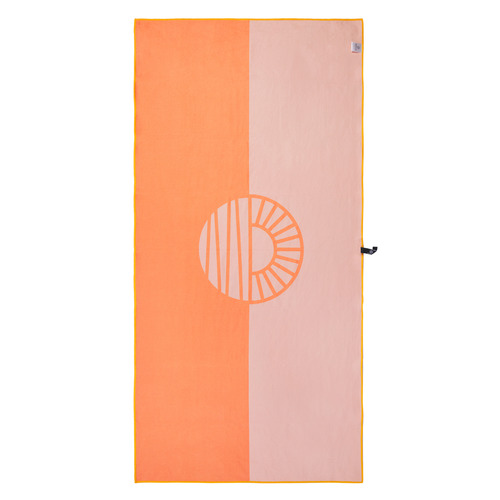 Orange & Tan Caroline Sand Free Beach Towel