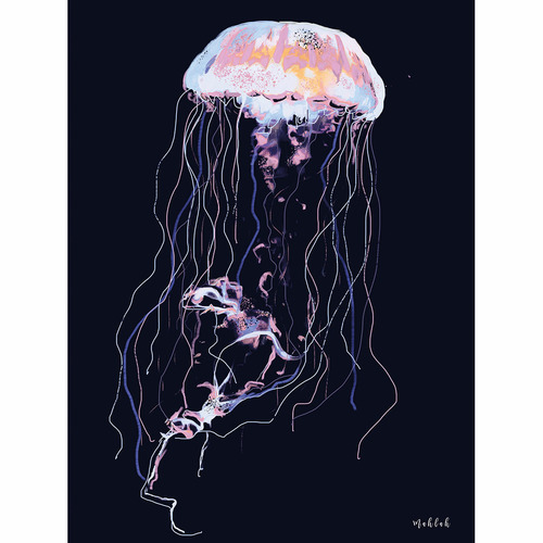 Jelly Fish Printed Wall Art