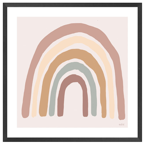 Rainbow Blush Printed Wall Art