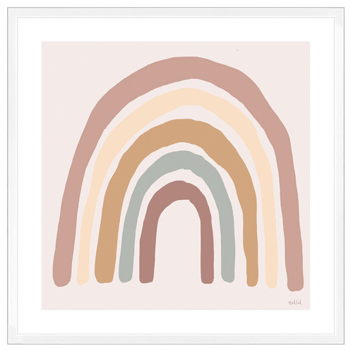 Rainbow Blush Printed Wall Art