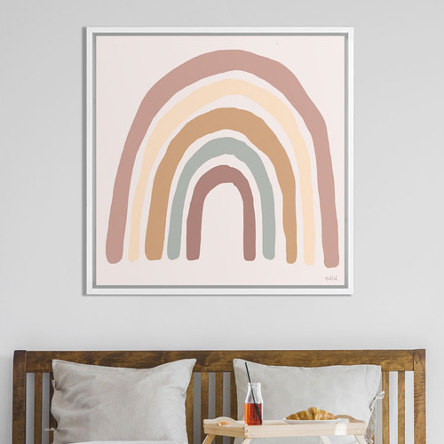 Rainbow Blush Printed Wall Art