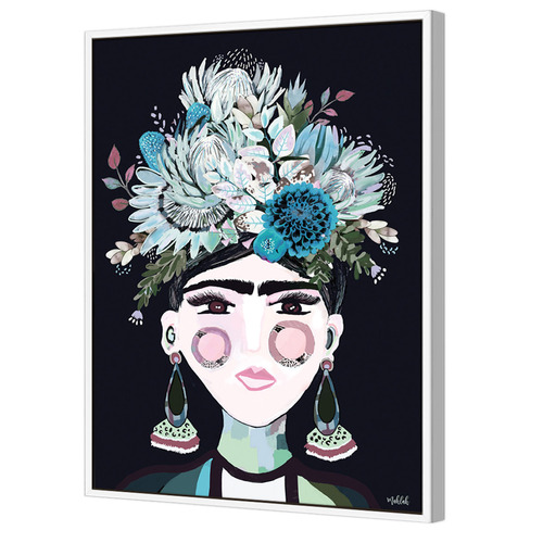 Aqua Frida Printed Wall Art