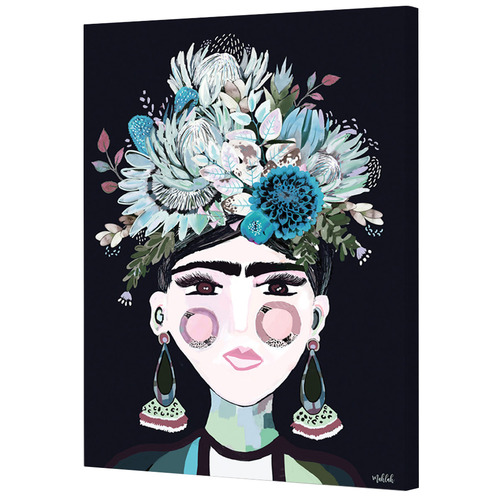 Aqua Frida Printed Wall Art
