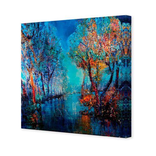 Trees by the River Printed Wall Art