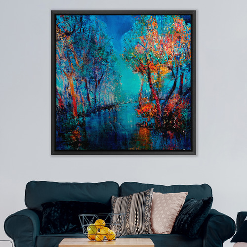 Trees by the River Printed Wall Art