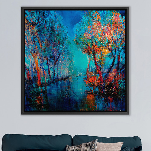 Trees by the River Printed Wall Art
