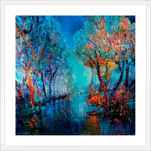 Trees by the River Printed Wall Art